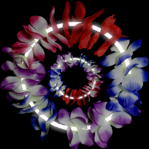 22 Inch Glow Leis - White