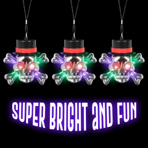 LED Flashing Skull Necklace