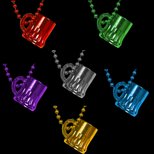 33" Beer Mug Mardi Gras Beads