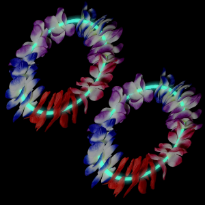 22 Inch Glow Leis - Aqua