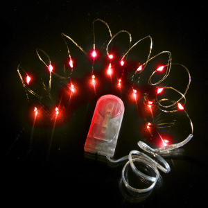 39 Inch Copper Wire Fairy Lights - Red