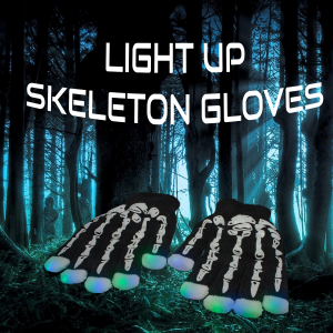 LED Light Up Skeleton Gloves