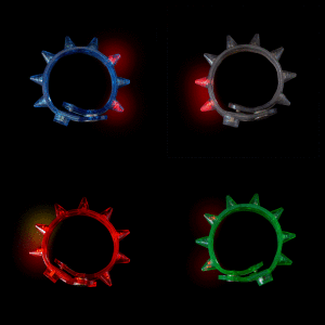 LED Flashing Spike Bracelets