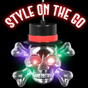 LED Flashing Skull Necklace