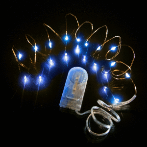 39 Inch Copper Wire Fairy Lights - Blue 39 Inch Copper Wire Fairy Lights - Blue