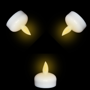 Light Up Waterproof LED Tea Lights- Yellow