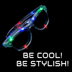 LED Light-Up Classic Retro Sunglasses