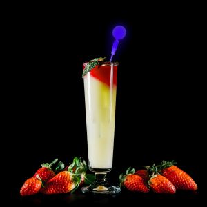 LED Light Up Circle Cocktail Stirrers - Blue