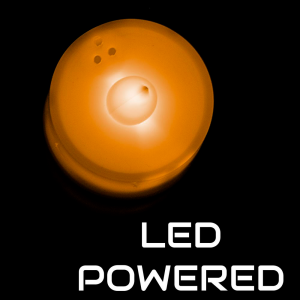 Light Up Tea Light LED Candles- Orange