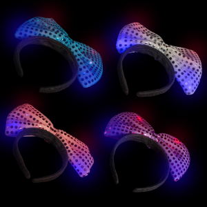 LED Flashing Bow Headbands