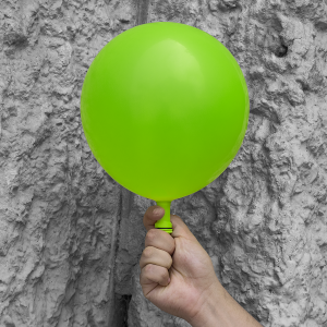 LED Light Up 14 Inch Blinky Balloons - Green