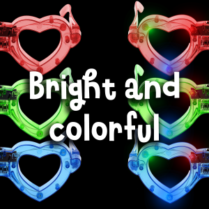 LED Light Up Heart Eyeglasses- Assortment