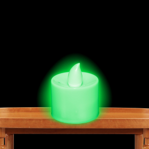 Light Up Tea Light Candles LED- Green