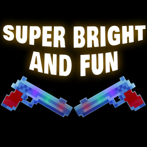 10" LED Light-Up Pixel Pistol