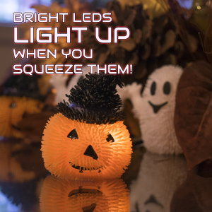 LED Light-Up Happy Halloween Puffer Toys