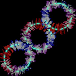 22 Inch Glow Leis - Aqua