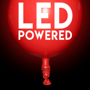 LED Light Up 14 Inch Blinky Balloons - Red