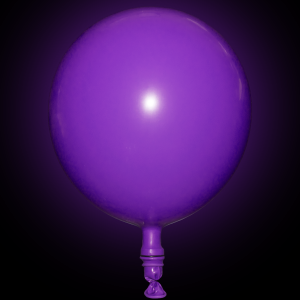 LED Light Up 14 Inch Blinky Balloons - White Purple