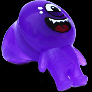 1"Light-Up Monster Ring- Purple