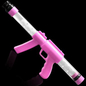 19'' Glow In The Dark Moon Blaster Gun, Pink