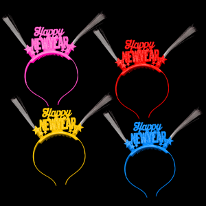 Light-Up Happy New Year Headbands