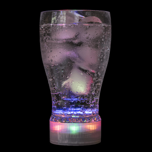 LED Flashing 10oz Glass