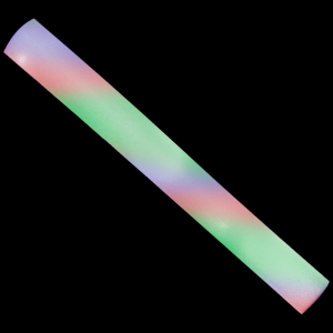 LED Flashing 16 Inch Multi-Color Foam Baton