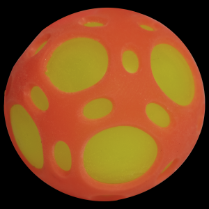 2.5" Light-Up Sports Ball- Orange & Yellow