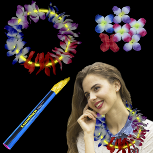 22 Inch Glow Leis - Yellow