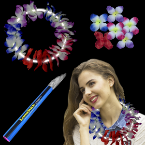 22 Inch Glow Leis - White