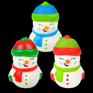 4" Squish Snowman- Assorted