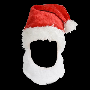 15" Santa Hat W/Beard