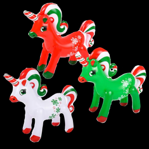 Christmas Unicorn Inflate- Assorted