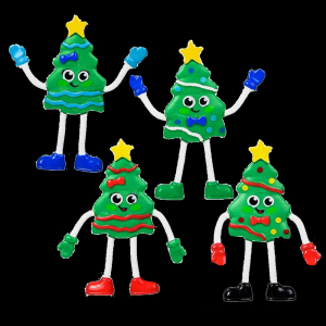 4.5" Bendable Christmas Tree- Assorted