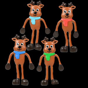 4.5" Bendable Reindeer- Assorted