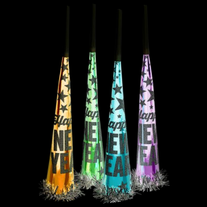 17.5" "Happy New Year" Horn- Assorted