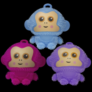 8" Light-Up Puffer Monkey