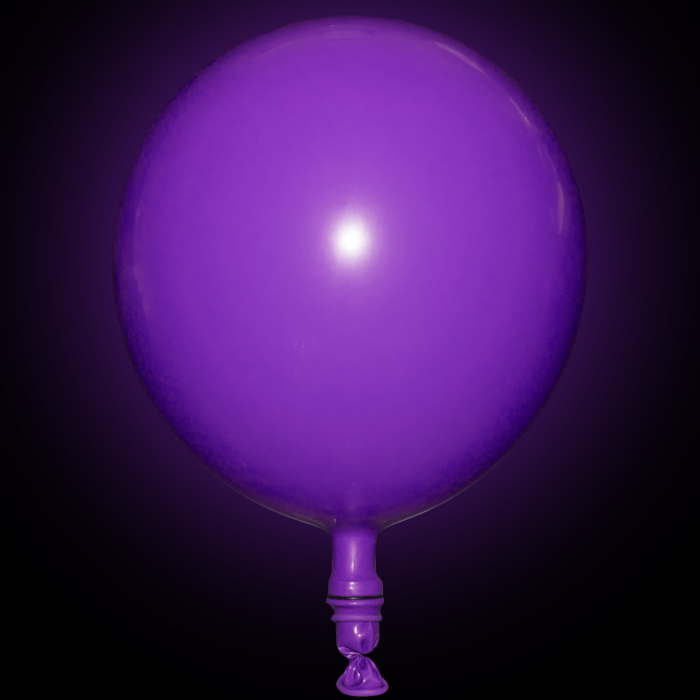 LED Light Up 14 Inch Blinky Balloons - White Purple