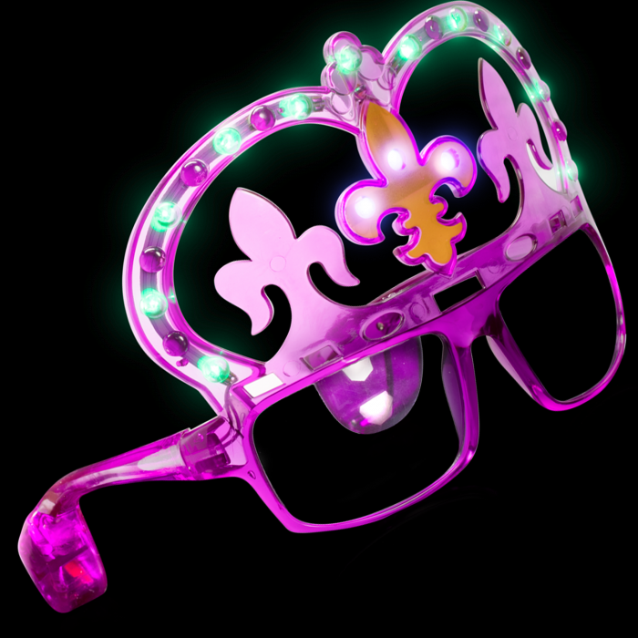 Light-Up Mardi Gras Shades