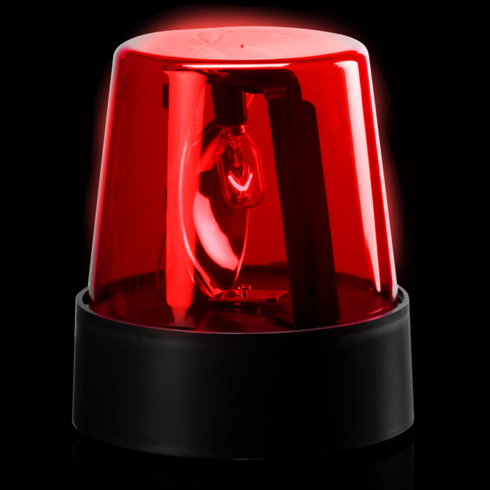 7 Inch Police Beacon Light in Red