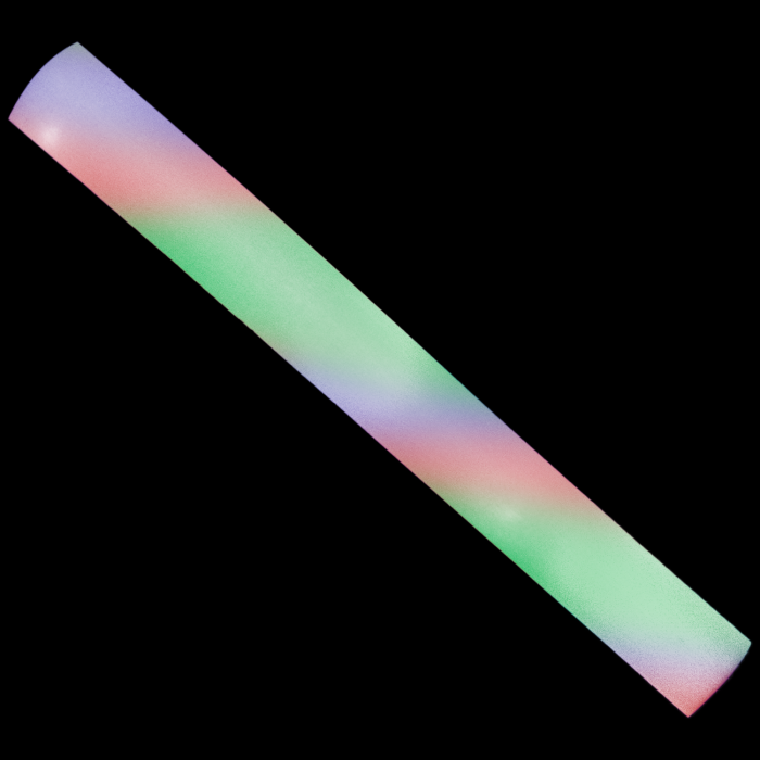 LED Flashing 16 Inch Multi-Color Foam Baton