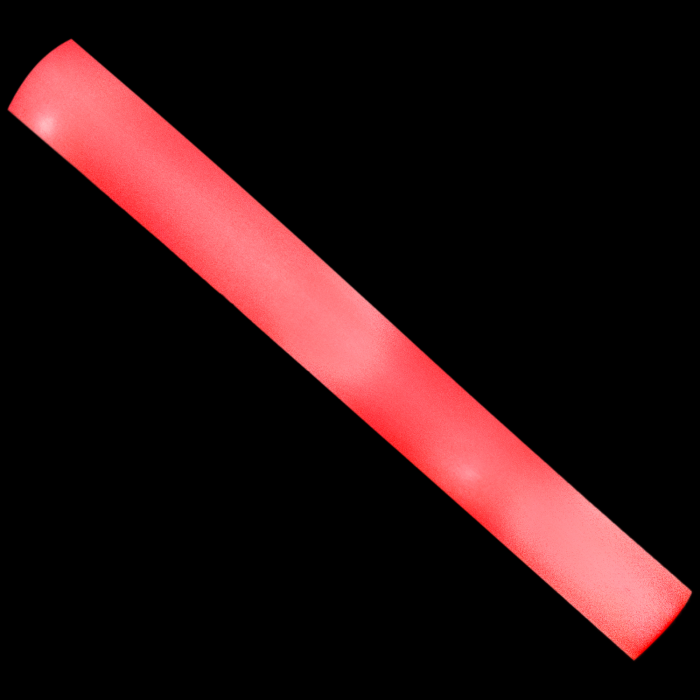 LED Light-Up Foam Stick Baton Supreme- Red
