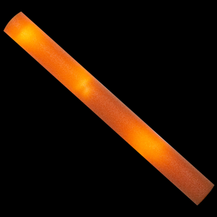 LED Light-Up Foam Stick Baton Supreme- Orange