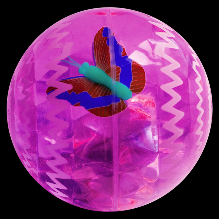 2.5" Light-Up Bounce Ball- Pink
