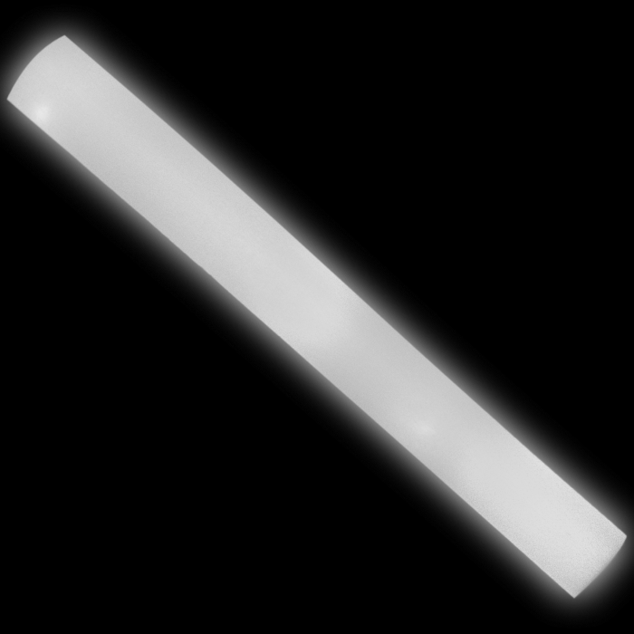 LED Light-Up Foam Stick Baton Supreme- White