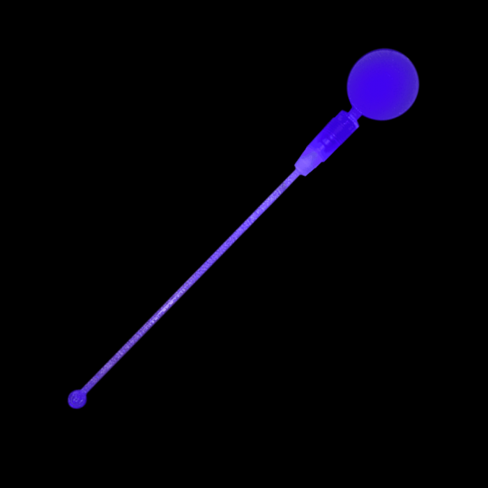 LED Light Up Circle Cocktail Stirrers - Blue