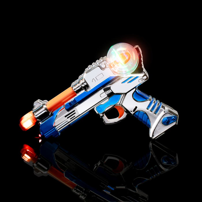 LED Light-up Spinning Pistol