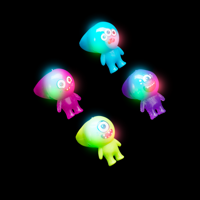 1"Light-Up Monster Rings