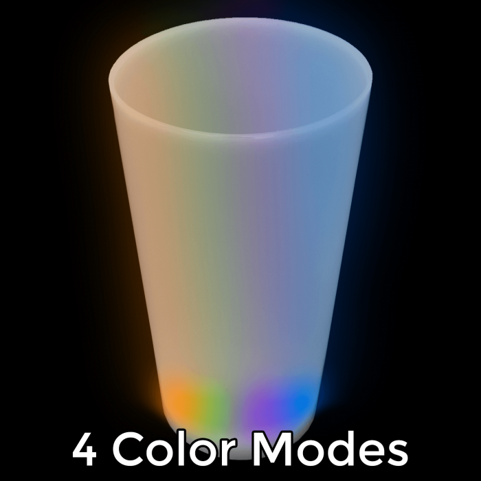 Glow in the Dark LED Light Up Cup - 16oz Multicolor