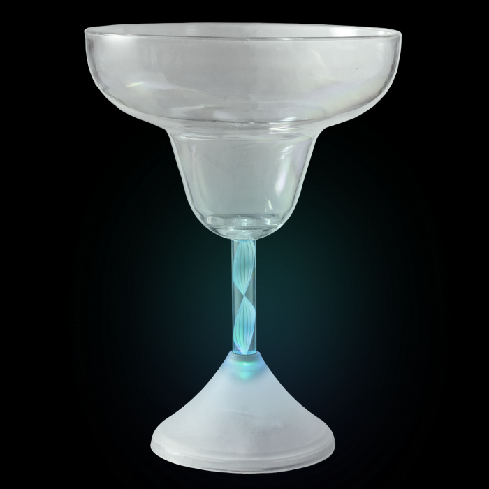 LED Flashing Margarita Glass - 8 oz